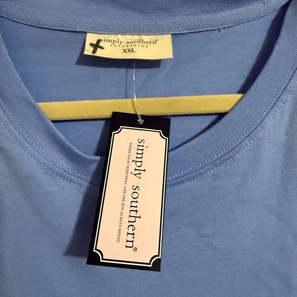 NWT Simply Southern Chin Up Buttercup Long Sleeve Tee Shirt - Picture 8 of 8